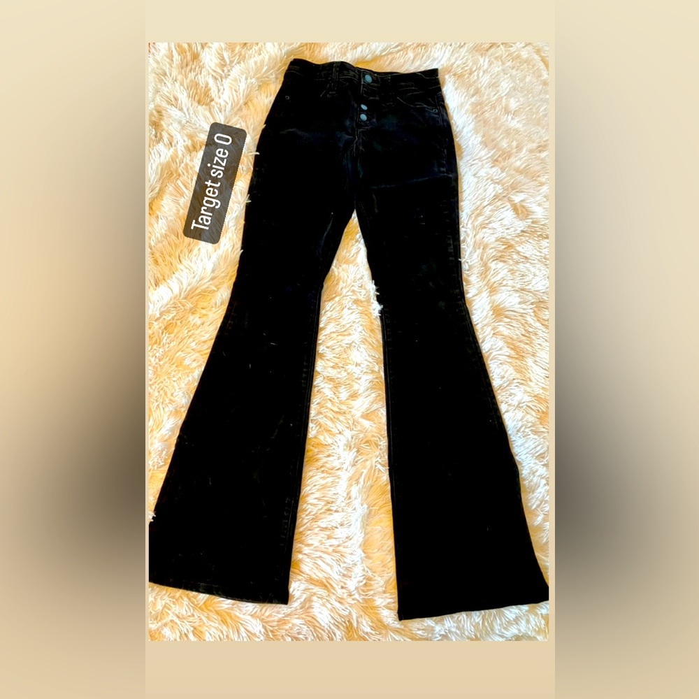 Target brand mid-rise flare leg jeans